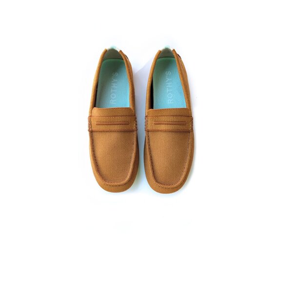 ROTHYS Driver Size 11 Cognac Loafers Vegan Womens 11 *PRIMO* - Picture 1 of 13